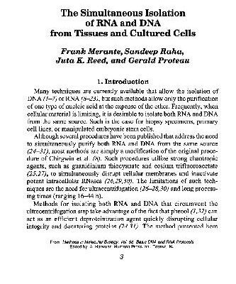 خرید و دانلود نسخه کامل کتاب Basic DNA and RNA Protocols