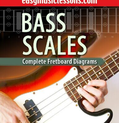 خرید و دانلود نسخه کامل کتاب Bass Scales Complete Fretboard Diagram.