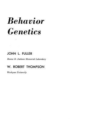 خرید و دانلود نسخه کامل کتاب Behavior Genetics