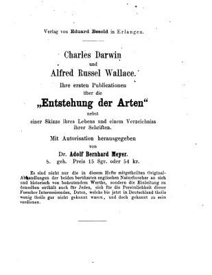 خرید و دانلود نسخه کامل کتاب Beiträge zur Theorie der natürlichen Zuchtwahl