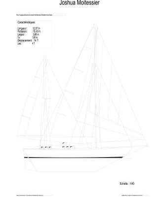 خرید و دانلود نسخه کامل کتاب Bernard Moitessier Joshua Steel Sailboat Yacht Boat Plan Plans