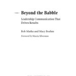 خرید و دانلود نسخه کامل کتاب Beyond the Babble: Leadership Communication that Drives Results
