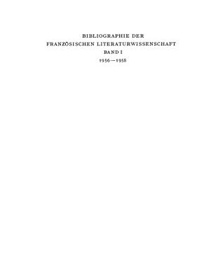 خرید و دانلود نسخه کامل کتاب Bibliographie der französischen Literaturwissenschaft = Bibliographie d’histoire littéraire française