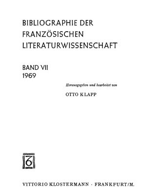 خرید و دانلود نسخه کامل کتاب Bibliographie der französischen Literaturwissenschaft = Bibliographie d’histoire littéraire française