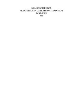 خرید و دانلود نسخه کامل کتاب Bibliographie der französischen Literaturwissenschaft = Bibliographie d’histoire littéraire française