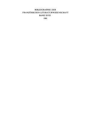 خرید و دانلود نسخه کامل کتاب Bibliographie der französischen Literaturwissenschaft = Bibliographie d’histoire littéraire française
