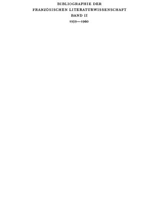 خرید و دانلود نسخه کامل کتاب Bibliographie der französischen Literaturwissenschaft = Bibliographie d’histoire littéraire française