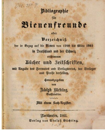 خرید و دانلود نسخه کامل کتاب Bibliographie für Bienenfreunde oder Verzeichniß der in Bezug auf die Bienen von 1700 bis Mitte 1861 in Deutschland un der Schweiz erschienen Bücher und Zeitschriften_68e38bacde3f6.jpeg خرید و دانلود نسخه کامل کتاب Bibliographie für Bienenfreunde oder Verzeichniß der in Bezug auf die Bienen von 1700 bis Mitte 1861 in Deutschland un der Schweiz erschienen Bücher und Zeitschriften