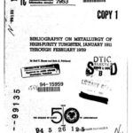 خرید و دانلود نسخه کامل کتاب Bibliography on metallurgy of high-purity tungsten, january 1911 through february 1959