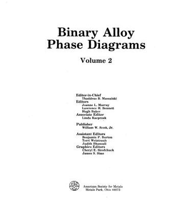 خرید و دانلود نسخه کامل کتاب Binary alloy phase diagrams. V. 2