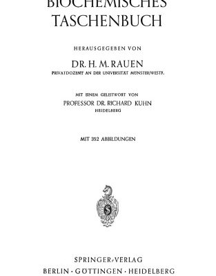 خرید و دانلود نسخه کامل کتاب Biochemisches Taschenbuch
