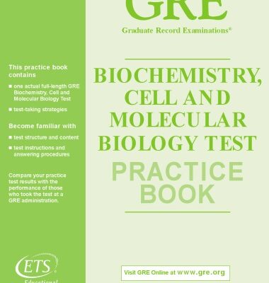 خرید و دانلود نسخه کامل کتاب Biochemistry, Cell & Molecular Biology Gre Practice Book