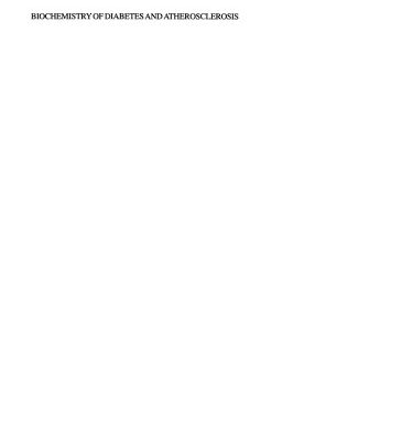 خرید و دانلود نسخه کامل کتاب Biochemistry of Diabetes and Atherosclerosis