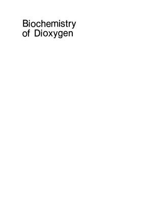 خرید و دانلود نسخه کامل کتاب Biochemistry of Dioxygen