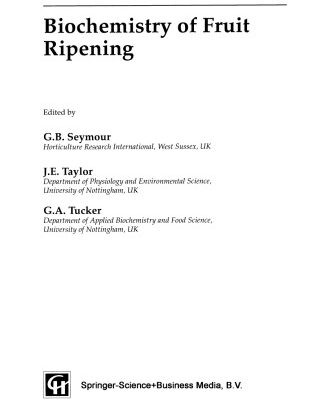 خرید و دانلود نسخه کامل کتاب Biochemistry of Fruit Ripening