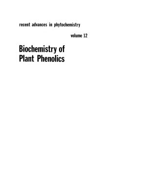 خرید و دانلود نسخه کامل کتاب Biochemistry of Plant Phenolics