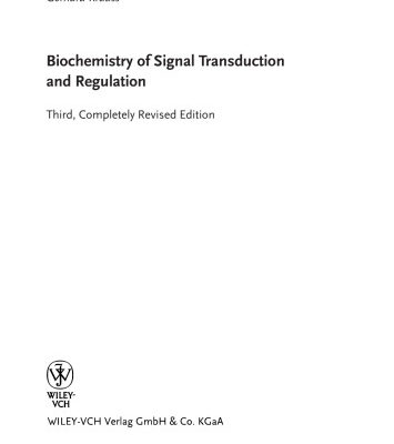 خرید و دانلود نسخه کامل کتاب Biochemistry of Signal Transduction and Regulation