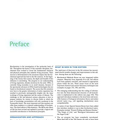 خرید و دانلود نسخه کامل کتاب Biochemistry – the Molecular Basis of Life