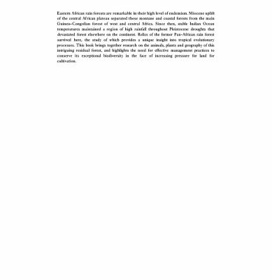 خرید و دانلود نسخه کامل کتاب Biogeography and Ecology of the Rain Forests of Eastern Africa