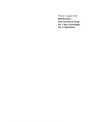 خرید و دانلود نسخه کامل کتاب Bioinformatics. From Genomes to Drugs
