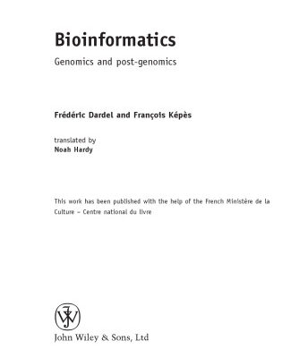 خرید و دانلود نسخه کامل کتاب Bioinformatics: Genomics and Post-Genomics