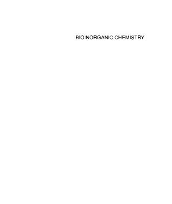 خرید و دانلود نسخه کامل کتاب Bioinorganic Chemistry