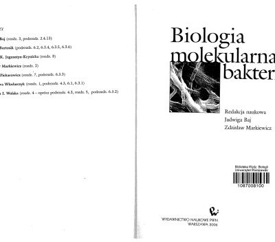 خرید و دانلود نسخه کامل کتاب Biologia molekularna bakterii
