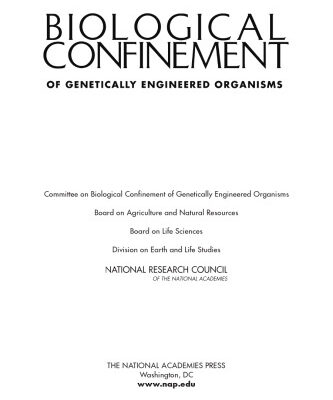 خرید و دانلود نسخه کامل کتاب Biological Confinement of Genetically Engineered Organisms
