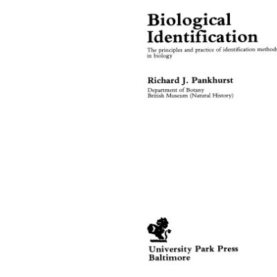 خرید و دانلود نسخه کامل کتاب Biological identification: The principles and practice of identification methods in biology