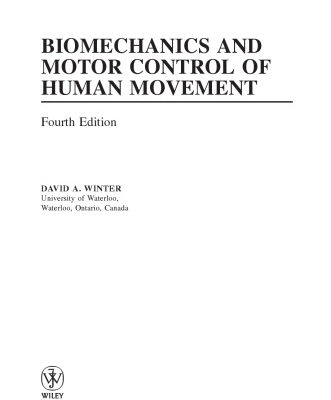 خرید و دانلود نسخه کامل کتاب Biomechanics and Motor Control of Human Movement