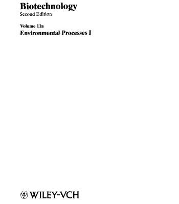 خرید و دانلود نسخه کامل کتاب Biotechnology  Vol 11a Wastewater Treatment Winter