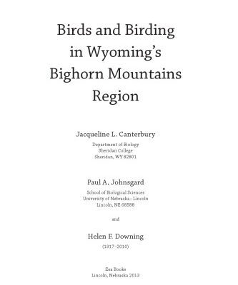 خرید و دانلود نسخه کامل کتاب Birds and Birding in Wyoming’s Bighorn Mountains Region