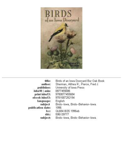 خرید و دانلود نسخه کامل کتاب Birds of an Iowa Dooryard (Bur Oak Book)_68e7859f4c4b0.jpeg خرید و دانلود نسخه کامل کتاب Birds of an Iowa Dooryard (Bur Oak Book)