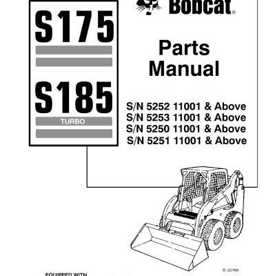 خرید و دانلود نسخه کامل کتاب Bobcat S175/S185. Parts Manual