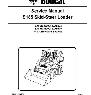 خرید و دانلود نسخه کامل کتاب Bobcat S175/S185 Service Manual. Skid-Steer Loader