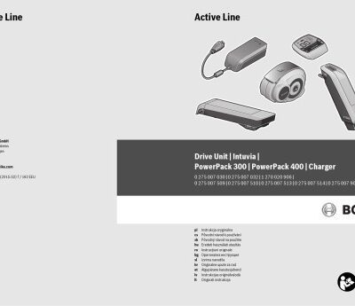خرید و دانلود نسخه کامل کتاب Bosch eBike Manual Active Line