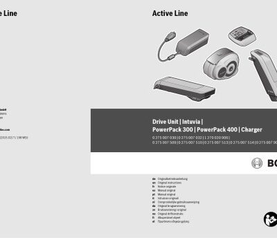 خرید و دانلود نسخه کامل کتاب Bosch eBike Manual Active Line