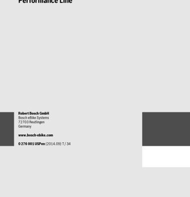خرید و دانلود نسخه کامل کتاب Bosch Ebike manual – Performance Line