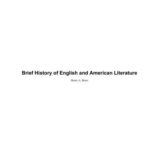 خرید و دانلود نسخه کامل کتاب Brief History of English and American Literature