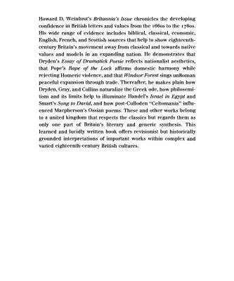 خرید و دانلود نسخه کامل کتاب Britannia’s Issue: The Rise of British Literature from Dryden to Ossian