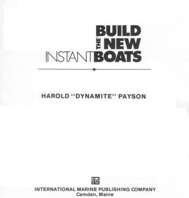 خرید و دانلود نسخه کامل کتاب Build the New Instant Boats