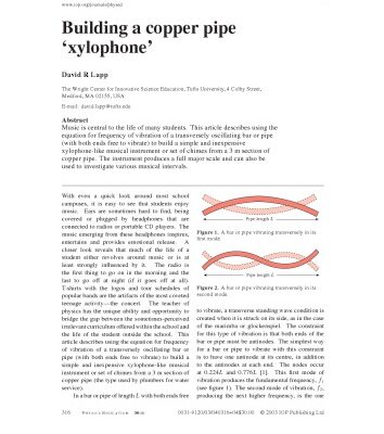 خرید و دانلود نسخه کامل کتاب Building an copper tube Xylophone