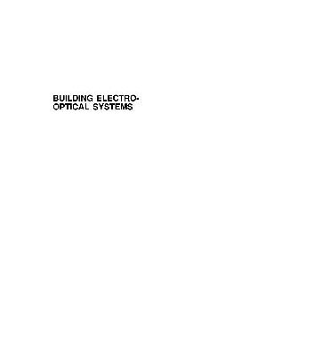 خرید و دانلود نسخه کامل کتاب Building electro-optical systems: making it all work
