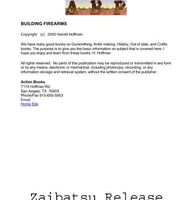 خرید و دانلود نسخه کامل کتاب Building Firearms