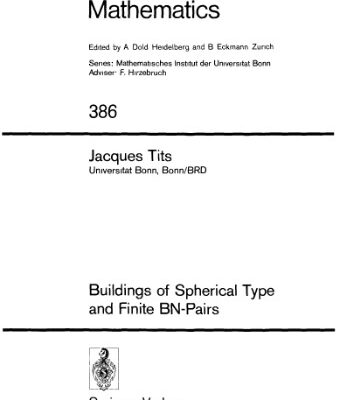 خرید و دانلود نسخه کامل کتاب Buildings of Spherical Type and Finite BN-Pairs