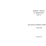 خرید و دانلود نسخه کامل کتاب Bulletin on Sumerian Agriculture – 8 (1995): Domestic Animals of Mesopotamia, Part II