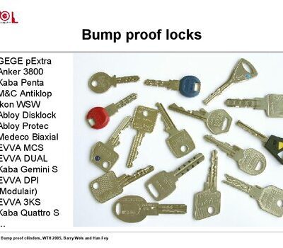خرید و دانلود نسخه کامل کتاب Bump Proof Locks
