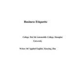 خرید و دانلود نسخه کامل کتاب Business Etiquette