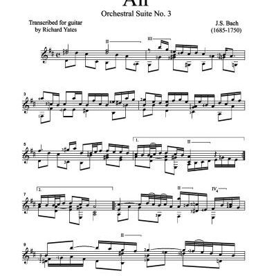 خرید و دانلود نسخه کامل کتاب BWV 1068, Air, Orchestral Suite No 3