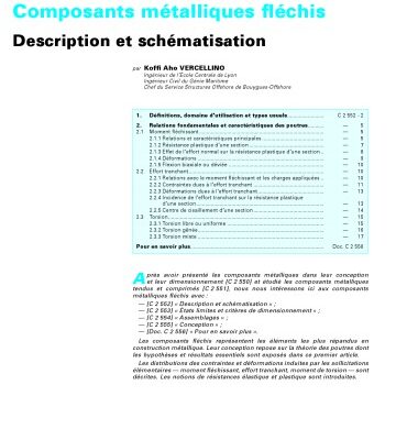 خرید و دانلود نسخه کامل کتاب C 2552 Composants metalliques flechis